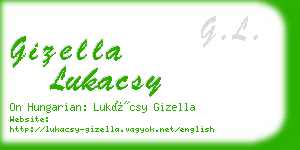 gizella lukacsy business card